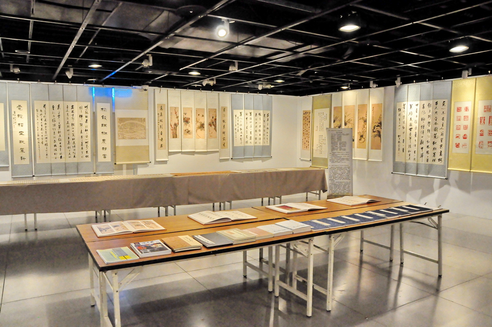 紀念國學藝術大師趙鶴清誕辰150周年書畫展暨兩岸名家書畫聯展，展覽會場實況。
